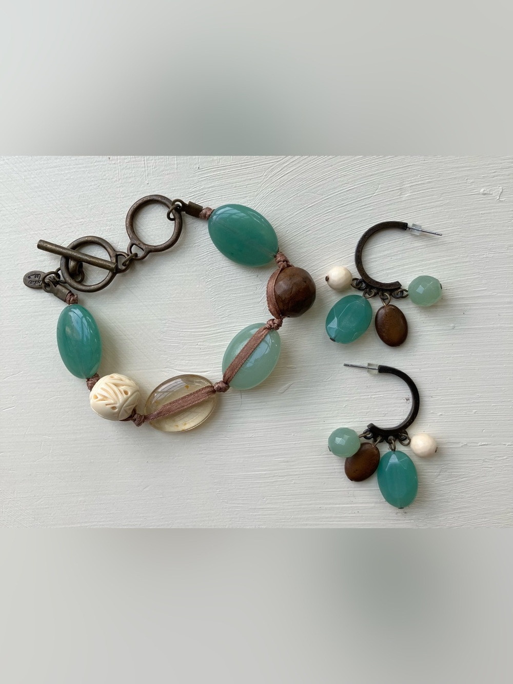 Vintage Cookie Lee Boho Bracelet and Earring Set